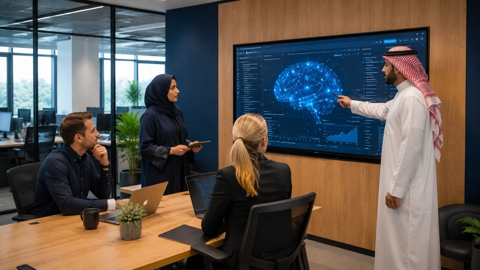 AI Company office floor